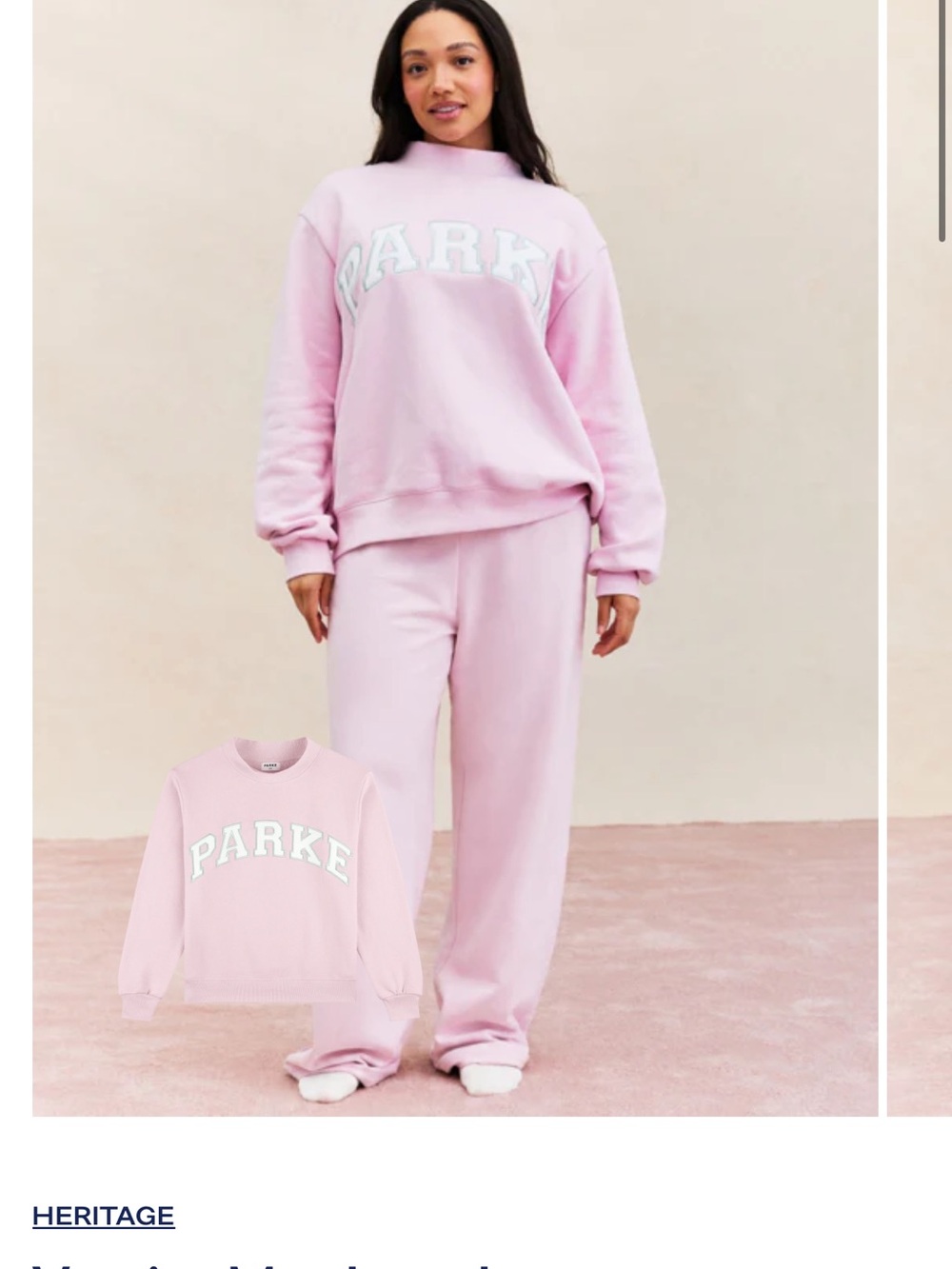 Heritage PARKE Cozy Mockneck Sweatshirt in Sprinkle